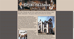 Desktop Screenshot of kriminalhaus.de
